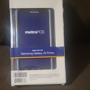 Metro PCS Made For The Samsung Galaxy J3 Prime Case - Teal and Black Kick +